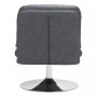 35" Steel, Polyurethane Rory Swivel Accent Chair