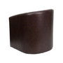 Leather Barrel-Shaped Guest Chair