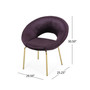 Pincay Modern Glam Accent Chair