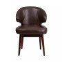 Ambrose Upholstered Accent Chair With Walnut Legs