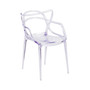 Transparent Fluid Style Stacking Side Chair
