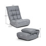 4-Position Floor Chair Folding Lazy Sofa Adjustable