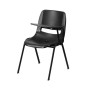 Ergonomic Shell Chair With Left Handed Flip-Up Tablet - Tablet Arm Desk