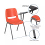 Ergonomic Shell Chair With Left Handed Flip-Up Tablet - Tablet Arm Desk