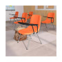 Ergonomic Shell Chair With Left Handed Flip-Up Tablet - Tablet Arm Desk