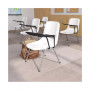 Ergonomic Shell Chair With Left Handed Flip-Up Tablet - Tablet Arm Desk