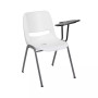 Ergonomic Shell Chair With Left Handed Flip-Up Tablet - Tablet Arm Desk