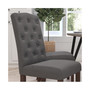 Audley Mid-Back Tufted Parsons Chair With Wooden Legs