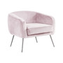 Oliver Velour with Legs Accent Chair