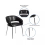 Contemporary Leathersoft Side Reception Chair