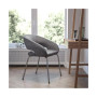 Contemporary Leathersoft Side Reception Chair