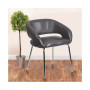 Contemporary Leathersoft Side Reception Chair
