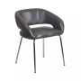 Contemporary Leathersoft Side Reception Chair