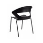 440 lb. Capacity Black Stack Chair