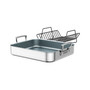 Zwliing Polished Stainless Steel Ceramic Nonstick Roasting Pan