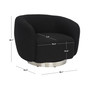 Bernard 38" Boucle Swivel Accent Chair
