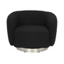 Bernard 38" Boucle Swivel Accent Chair