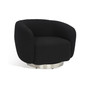 Bernard 38" Boucle Swivel Accent Chair