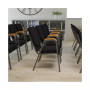21" Stackable Church Chair With Arms