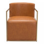 28" Metal, Polyurethane Xander Accent Chair