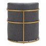 28" Metal, Polyurethane Xander Accent Chair