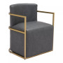 28" Metal, Polyurethane Xander Accent Chair
