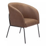 30" Steel, Polyester Quinten Boho Chic Accent Chair