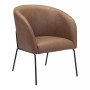 30" Steel, Polyester Quinten Boho Chic Accent Chair