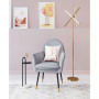 37" Steel, Polyester Alexandria Boho Chic Accent Chair