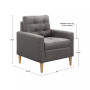 Dani 29" Wide Tufted back Accent Chair
