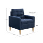 Dani 29" Wide Tufted back Accent Chair