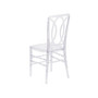 Elegance Crystal Ice Stacking Chair with Designer Back