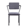CarChair, Gray Fabric & Gunmetal 37898