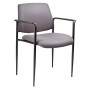 Diamond Square Back Stacking Chair W/Arm