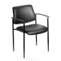 Diamond Square Back Stacking Chair W/Arm