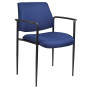 Diamond Square Back Stacking Chair W/Arm