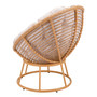 37" Aluminum, Polyethylene, Olefin Paz Accent Chair