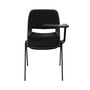 Padded Ergonomic Shell Chair With Left Handed Flip-Up Tablet Arm