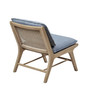 Melbourne 25" Wide Solid Wood Frame Armless Accent Chair