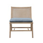 Melbourne 25" Wide Solid Wood Frame Armless Accent Chair