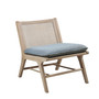 Melbourne 25" Wide Solid Wood Frame Armless Accent Chair