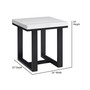 Lucca 24" Marble Top End Table