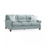Marick 93" Leather Roll Arm Sofa, Created for Macy's