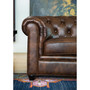 Zoe 86" Leather Sofa