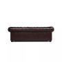 Alexandon Leather Chesterfield Tufted Sofa with Roll Arm