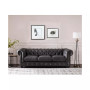 Alexandon Leather Chesterfield Tufted Sofa with Roll Arm
