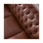 Alexandon Leather Chesterfield Tufted Sofa with Roll Arm
