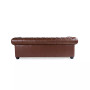 Alexandon Leather Chesterfield Tufted Sofa with Roll Arm