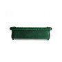 Somerville Chesterfield Tufted Jewel Toned Sofa with Scroll Arms