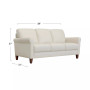 Kared 84" Roll Arm Leather Sofa, Created for Macy's